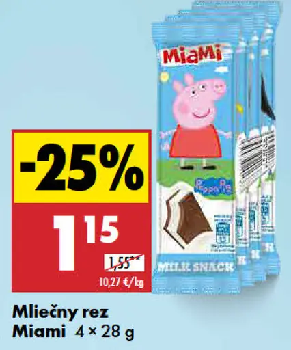 Miami Mliečny rez