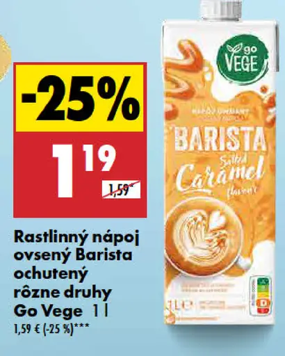 Go Vege Rastlinný nápoj ovsený