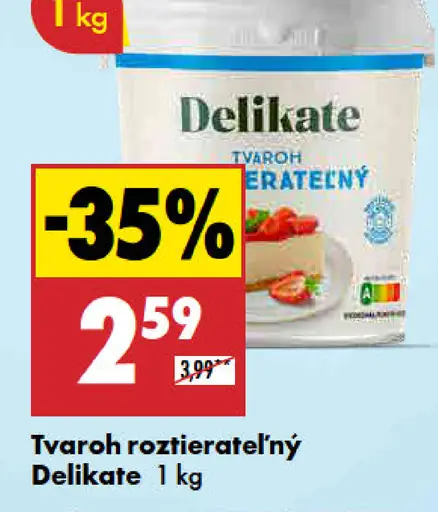 Delikate Tvaroh roztierateľný