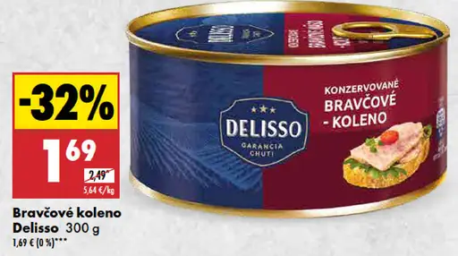 Delisso Bravčové koleno s kosťou
