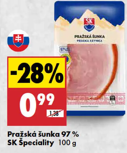 Pražská šunka 97% SK Špeciality