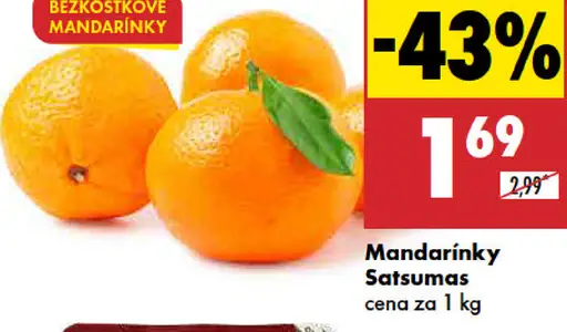 Mandarínky Satsumas