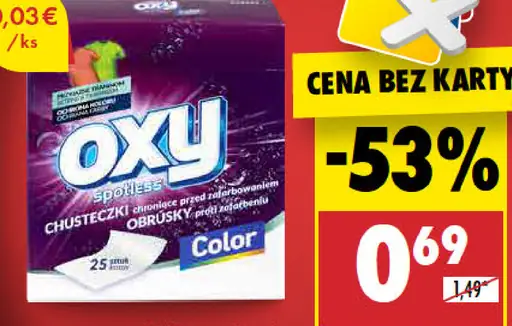 Oxy Obrúsky na zachytenie farieb