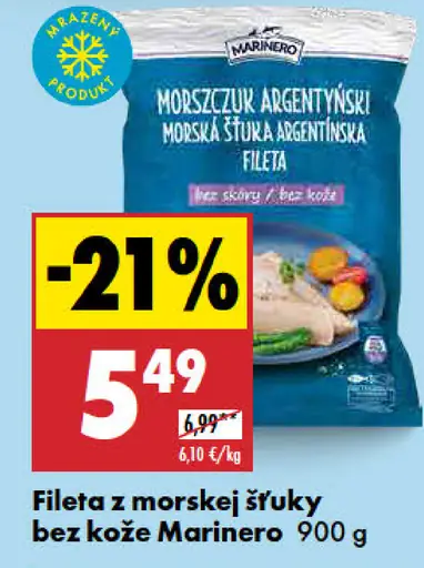 Marinero Fileta z morskej šťuky bez kože