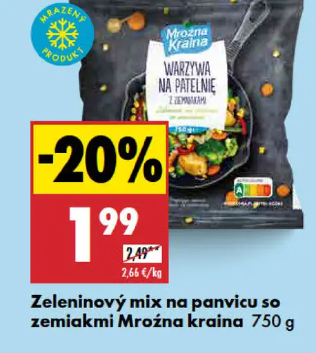 Mrożna kraina Zeleninový mix na panvicu so zemiakmi