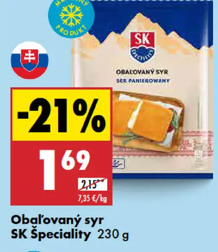 SK Špeciality Obalovaný syr