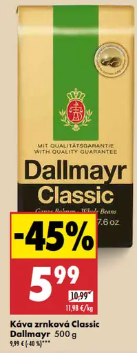Dallmayr Classic Káva zrnková