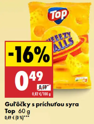 Top Guľôčky s príchuťou syra