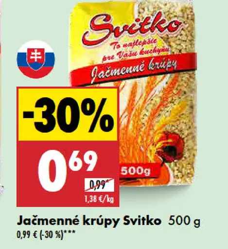 Svitko Jačmenné krúpy