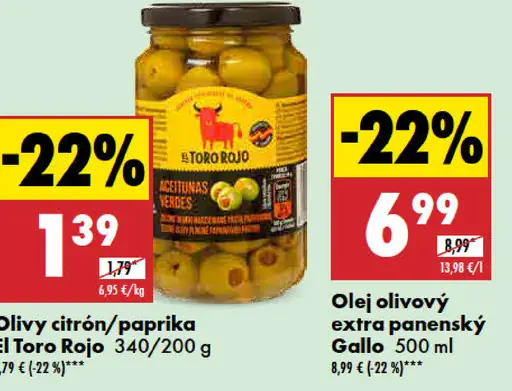 El Toro Rojo Olivy citrón/paprika