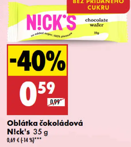 Nick's Oblátka čokoládová