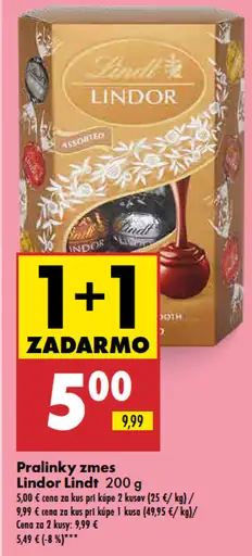 Lindor pralinky zmes