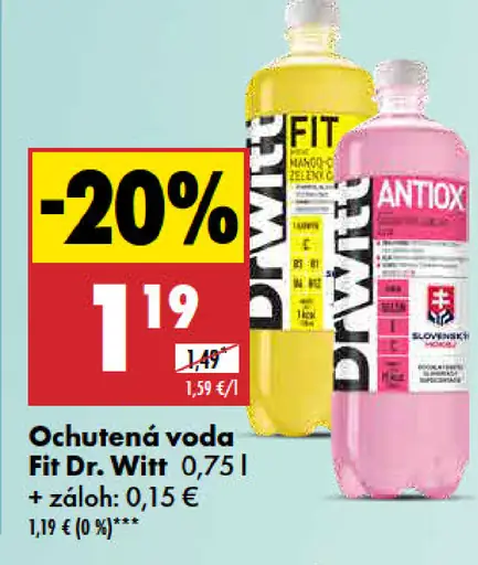 Ochutená voda Fit Dr. Wit