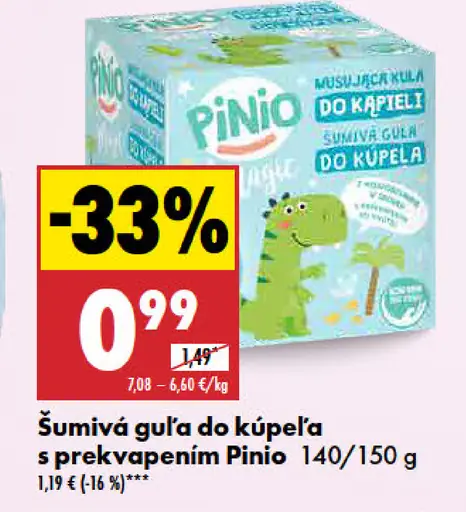 Pinio šumivá guľa do kúpeľa s prekvapením
