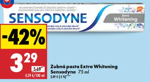 Sensodyne Zubná Pasta Extra Whitening