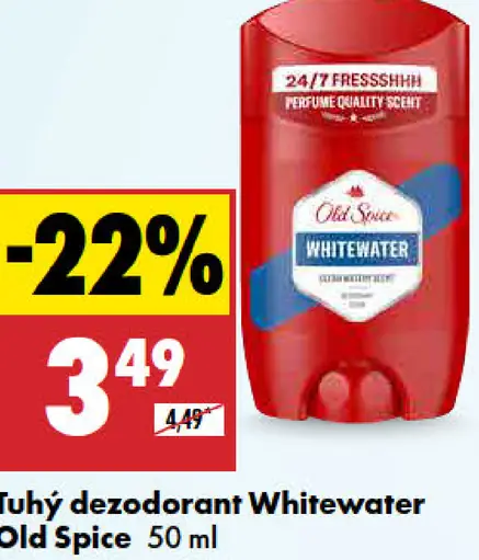 Tuhý dezodorant Whitewater Old Spice