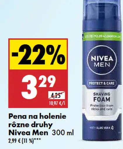 Pena na holenie rôzne druhy