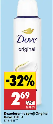 Dezodorant v spreji Original