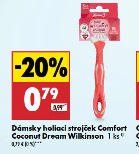 Dámsky holiaci strojček Comfort Coconut Dream