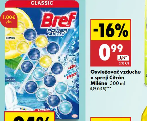 Miléne Osviežovač vzduchu v spreji Citrón