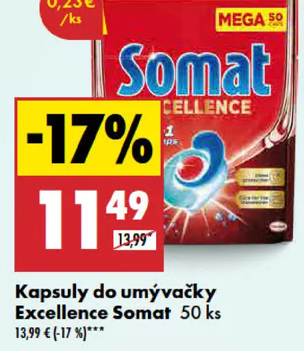 Somat Kapsuly do umývačky Excellence