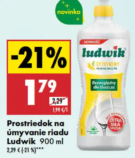 Ludwik Prostriedok na umývanie riadu