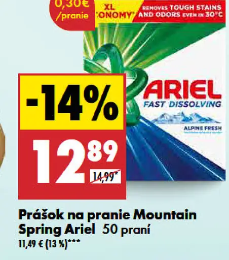 Ariel Prášok na pranie Mountain Spring