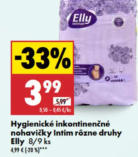 Elly Hygienické inkontinenčné nohavičky Intim
