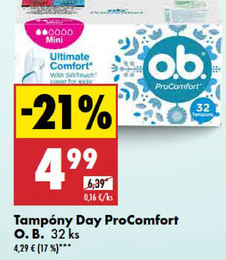 O.B. Tampóny Day ProComfort