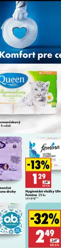 Queen Toaletný papier harmančekový