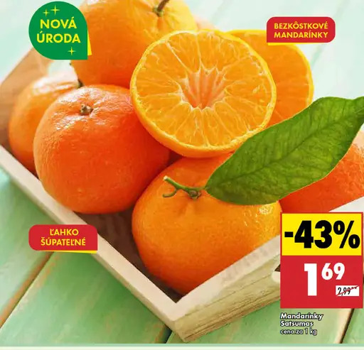 Mandarínky Satsumas