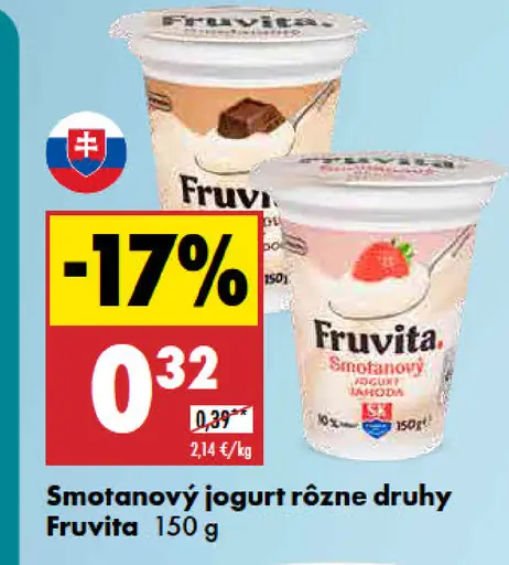 Fruvita Smotanový jogurt