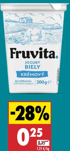 Fruvita Jogurt biely