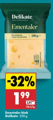 Delikate Ementaler blok