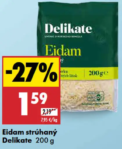 Delikate Eidam strúhaný