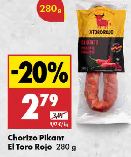 El Toro Rojo Chorizo Pikant