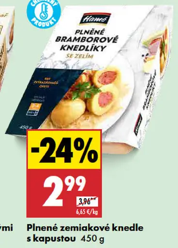 Havlík Plnené zemiakové knedle s kapustou