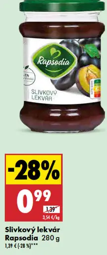 Rapsodia Slivkový lekvár