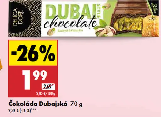 Delica Dubajská čokoláda