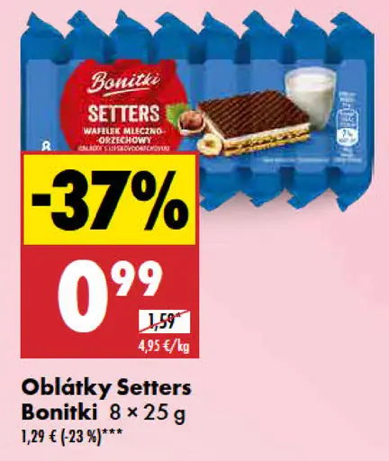 Bonitki Oblátky Setters