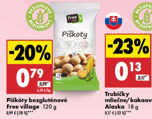 Free village Piškóty bezgluténové