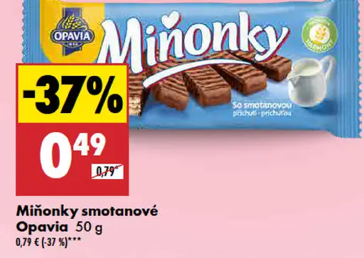 Opavia Miňonky smotanové