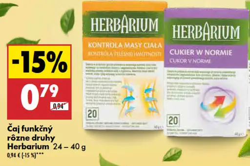 Herbarium Čaj funkčný rôzne druhy