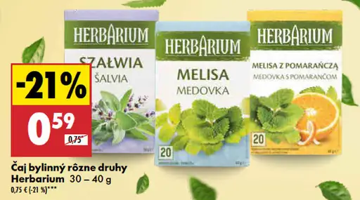 Herbarium Čaj bylinný rôzne druhy