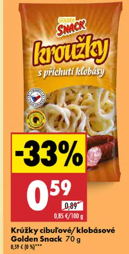 Golden Snack Kružky klobása