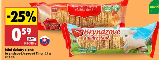 Tina Mini dukáty slané syrové oblátky