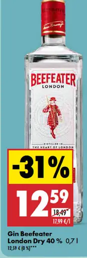 Beefeater London Dry gin s tonikom