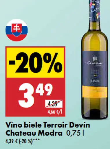 Terroir Devin Chateau Modra Vino biele