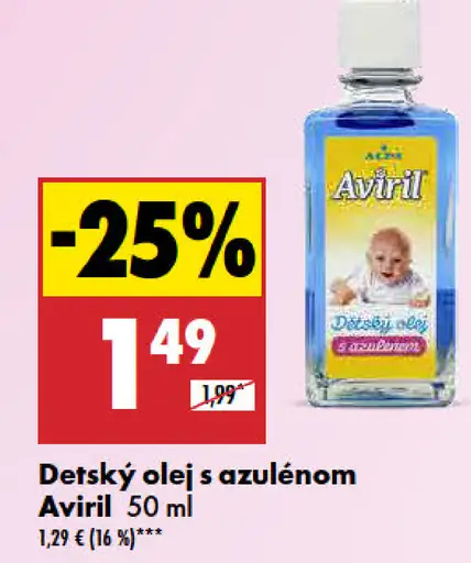 Aviril detský olej s azulenom