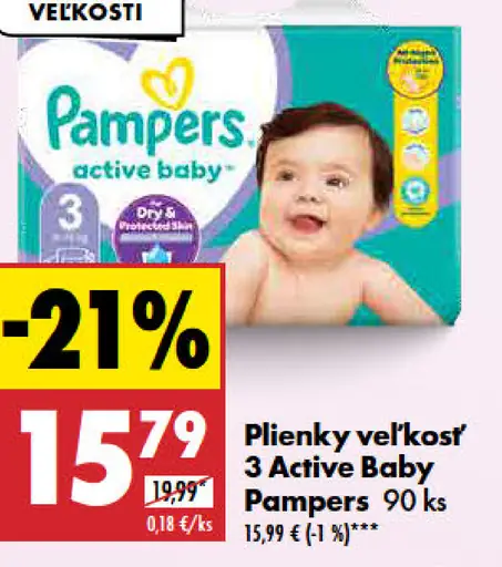 Active Baby Plienky veľkosť 3